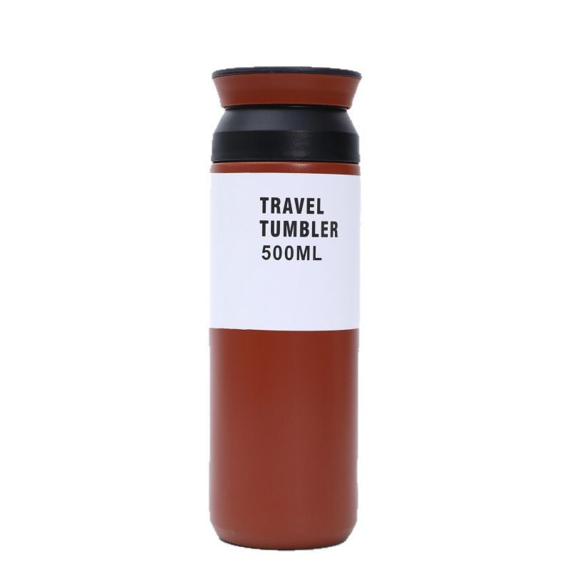 Japanese harajuku smart temperature display stainless steel insulated tumbler - portable outdoor business gift mug
