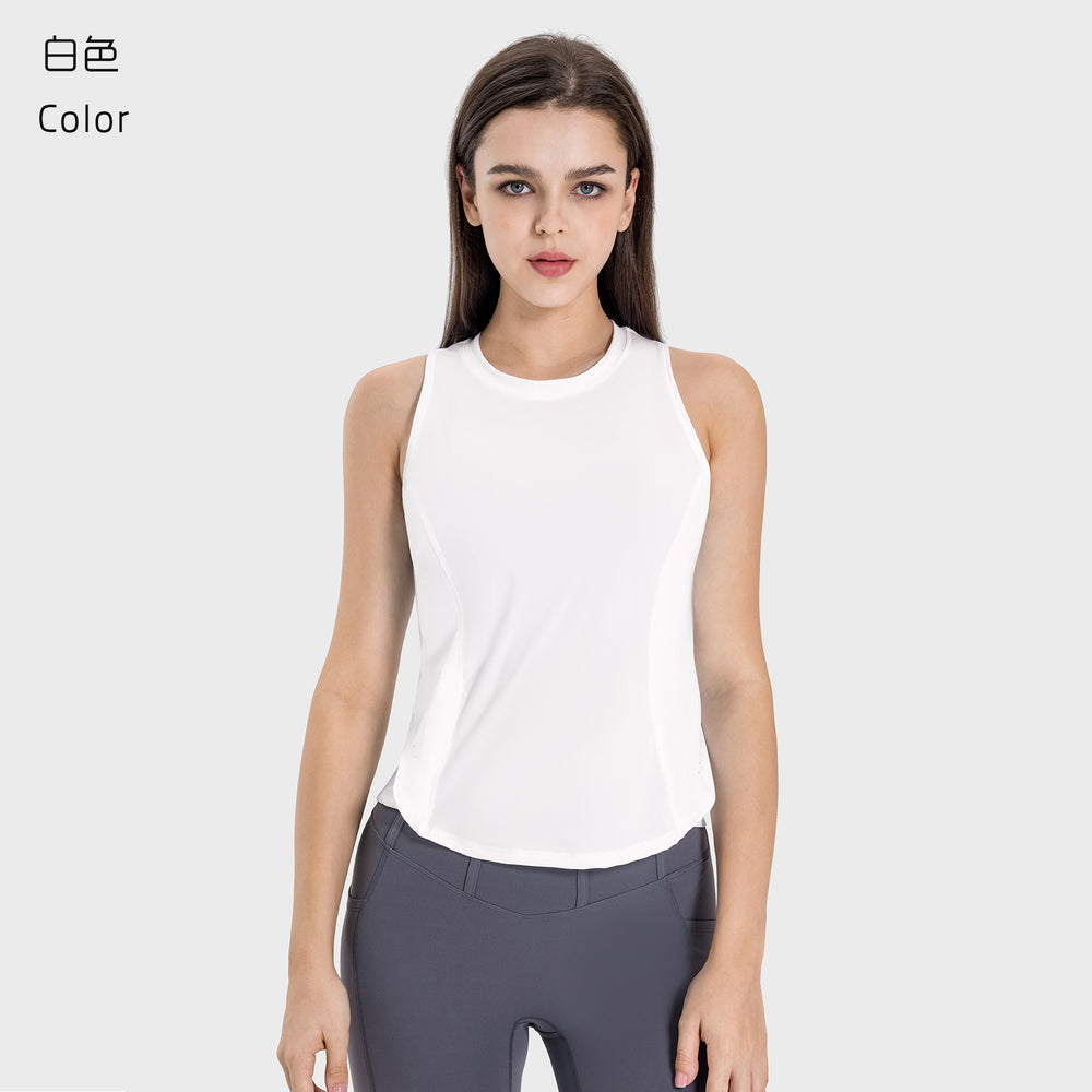 Luxtre new moisture-wicking, breathable, loose-fit yoga top - cooling sports tank top dss058