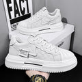 Shell toe white shoes men's hidden heel spring new arrivalstylishfashion sports casual trendy shoes easiest for matchthick sole sneakers