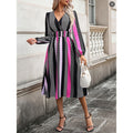 listing: new  women's original fashion v-neck polka dot lantern sleeve dress