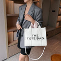 Women's shoulder bag 2025 new style minimalist casual large capacity handbag crossbody bag cross-border letter print tote bag