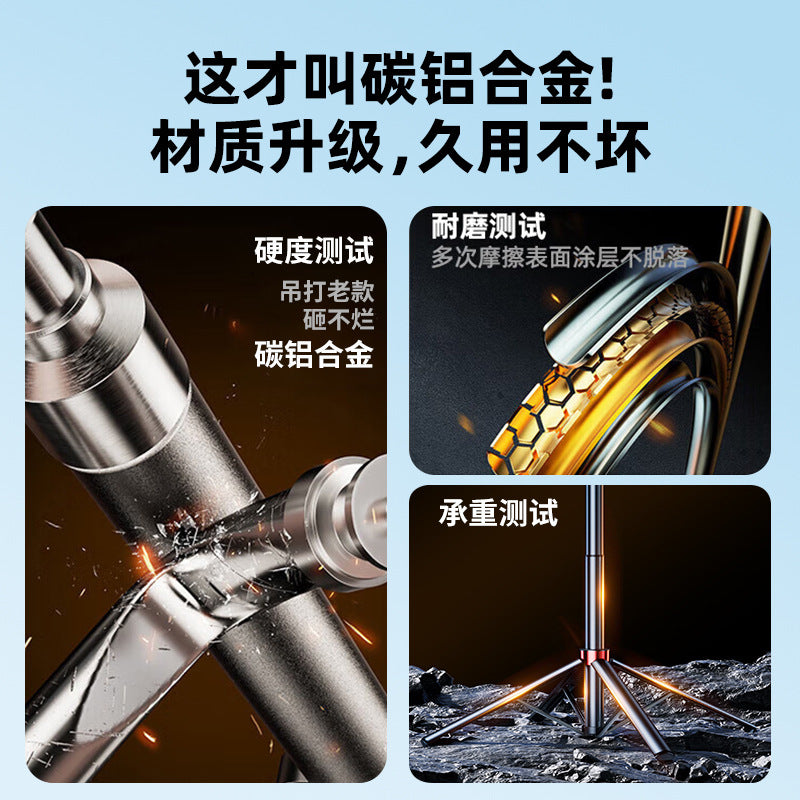 2025 new selfie stick floor tripod travel portable mobile phone universal photo anti-shake bracket outdoor selfie