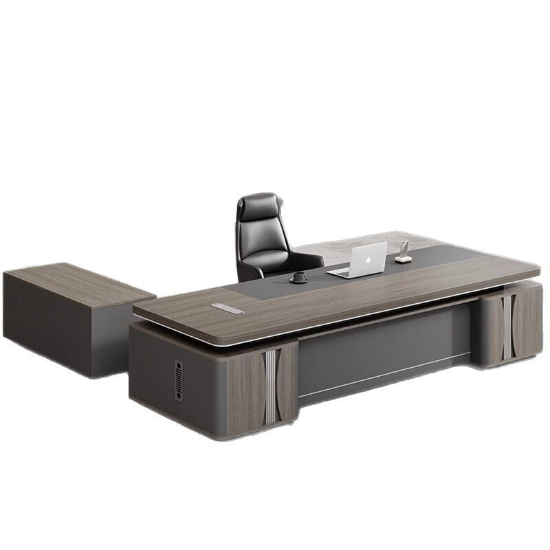 Boss desk accessible luxuryclassy executive desk manager desk casual modern president office desk and chair combination