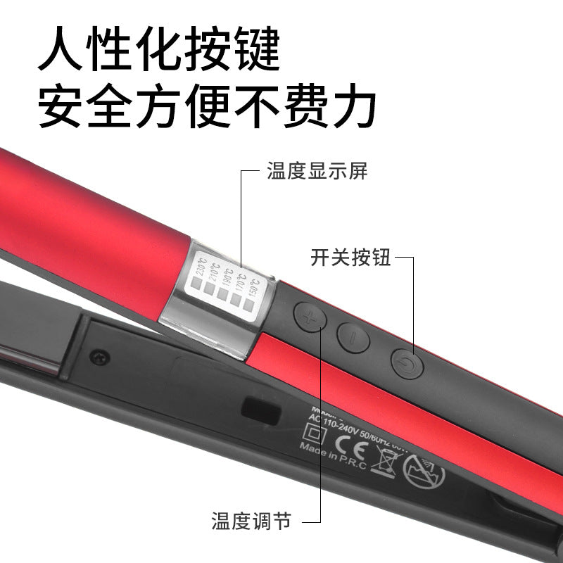 new arrival five-speed temperature-adjustable hair straightener, straight hair and curly hair dual-purpose electric curling iron, ceramic splint hair iron