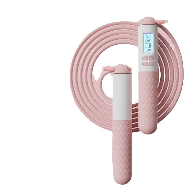 Smart counting jump rope, electronic jump rope, leg shaping, indoor fitness, weighted jump rope for slimming, wholesale fitness supplies