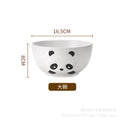 Trendy, instagrammable, high-value creative ceramic bowls, plates, and dishes - whimsical and cute cartoon panda dinnerware set wholesale