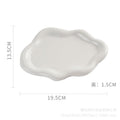 Inspopular photo props jewelry storage tray display tray electroplated silver tray accessible luxury ceramic jewelry ornaments