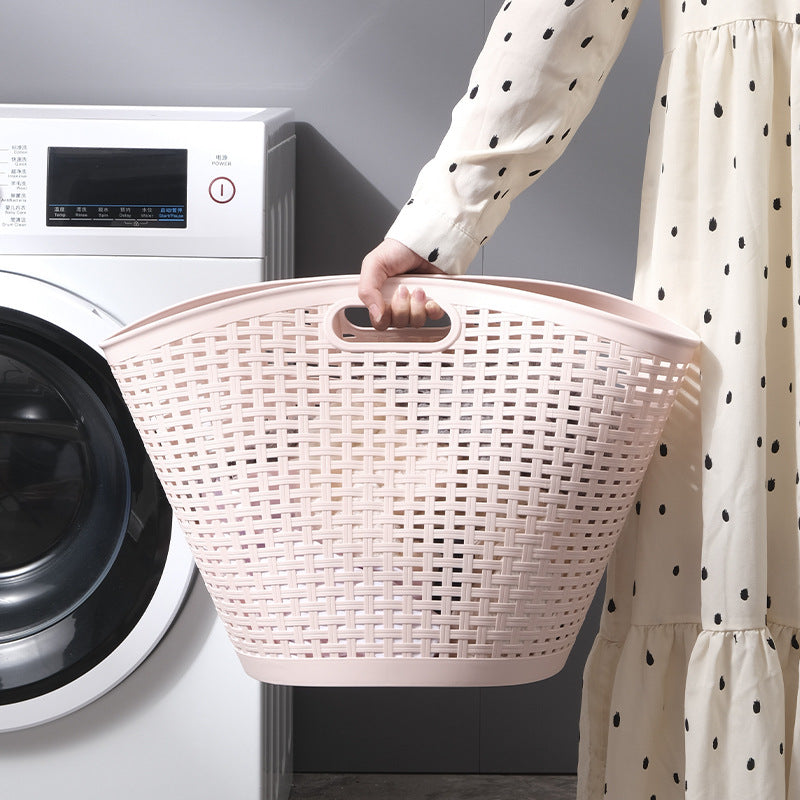 Simple dirty clothes storage basket Household stackable dirty clothes basket Laundry basket Japanese plastic dirty clothes basket storage basket