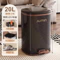 Luxury trash can - large, step-on, lidged - perfect for home, living room, kitchen, bedroom, and bathroom. plastic storage bin