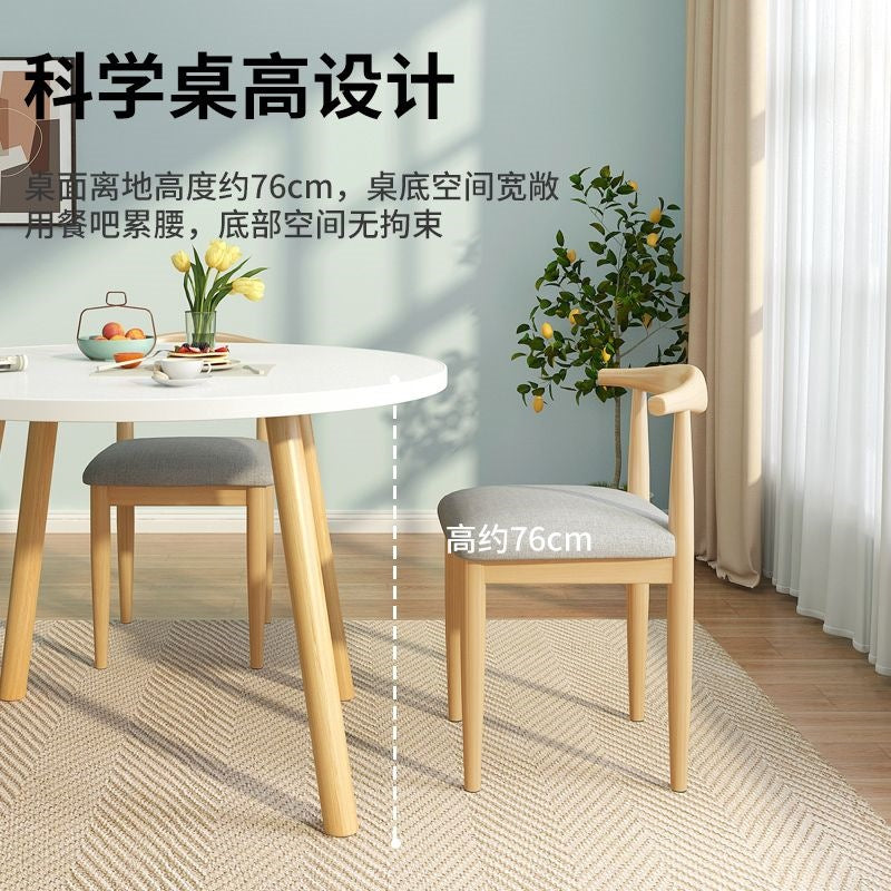 Nordic round table coffee table dining table and chairs set - perfect for home dining, meetings, balcony relaxation, and coffee breaks