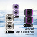 2026 new mini rechargeable desk fan with digital display - portable, silent, high airflow, and ultra-quiet for students