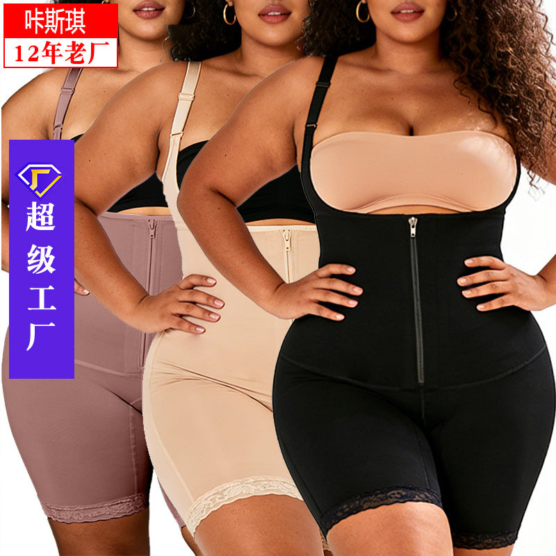Bodyshaperfashion cross-border body shaping jumpsuit suspender waist lifting butt tightening tummy control tight body shaping garment