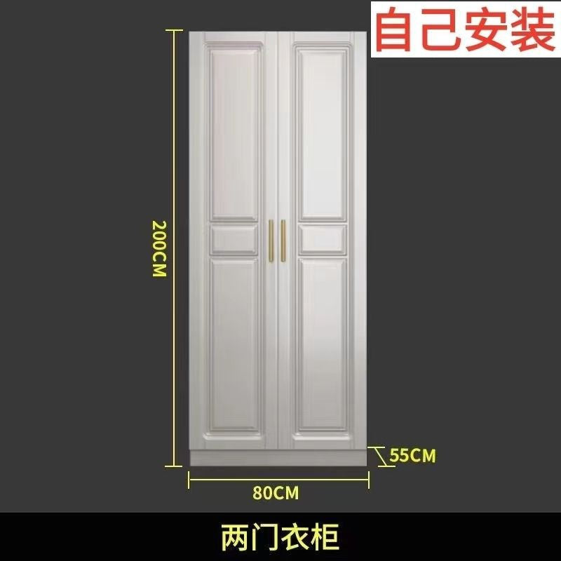 Modern minimalist wardrobe for home bedroom, rental apartment, storage, small apartment cabinet with vanity corner closet