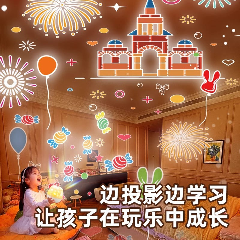 Starry sky projector night light - bedroom ambiance, galaxy of stars, dreamy birthday gift for kids and girls