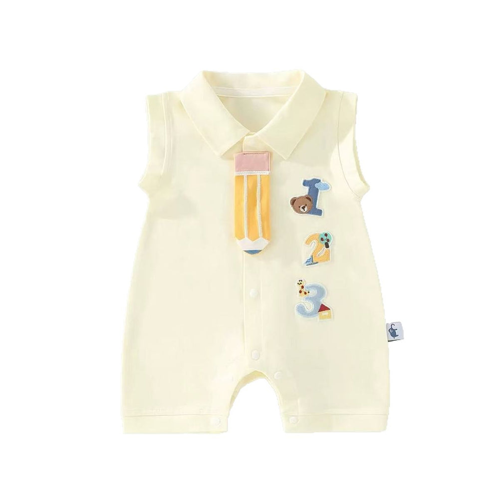 Summer short-sleeved clothes rompers baby baby onesie thin summer clothes newborn cartoon rompers cute