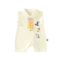 Summer short-sleeved clothes rompers baby baby onesie thin summer clothes newborn cartoon rompers cute