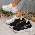autumn new plus size chunky platform flyknit sneakers for women, export/cross-border trade, sizes 36-43. rush orders accepted. half size increments available