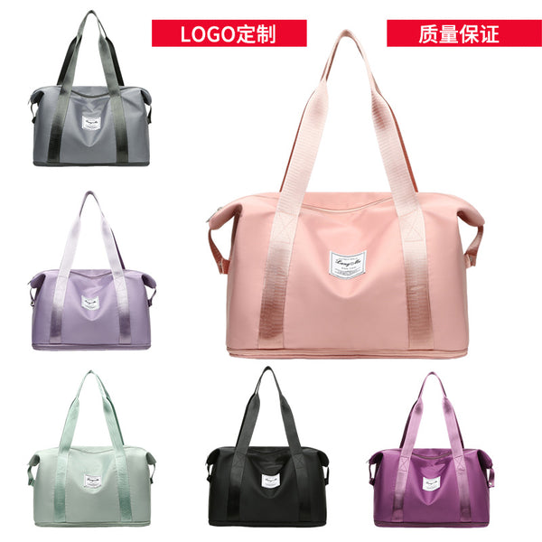 Customized logo travel bag Large capacity outdoor travel bag Luggage bag Portable short-haul shoulder bag Fitness bag