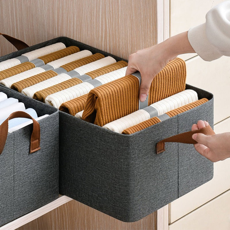 Folding storage box Clothes pants Household drawer wardrobe Storage box Storage box Organizing box Basket