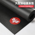 Gym double pvc large sports extra large fitness mat high density equipment mechanical shock absorbing mat sound insulationnon-slip