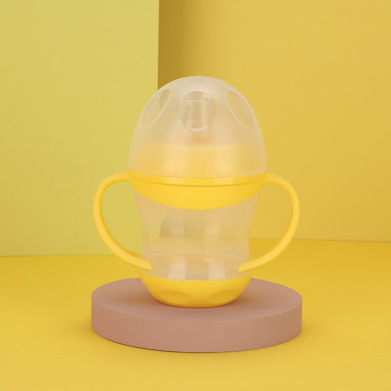 English boxed baby duck-bill anti-drip water cup with handle children's learning drinking cup duck-bill cup children's water cup