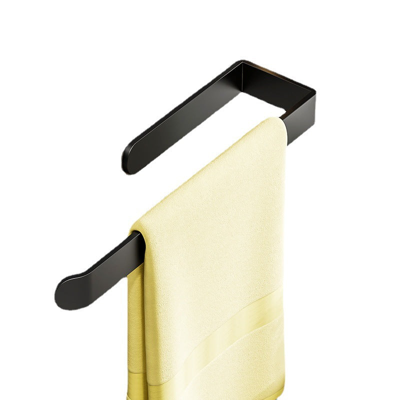 Hanging towel rackaccessible luxury bath towel hanging rod bathroom punch-free shelf bathroom storage rod storage hook hanging rack
