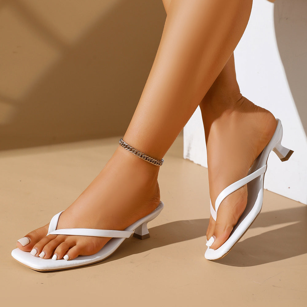 2026 summer new arrival: plus-size women's casual comfortable european and american fashion slip-on high heel sandals - one size fits all