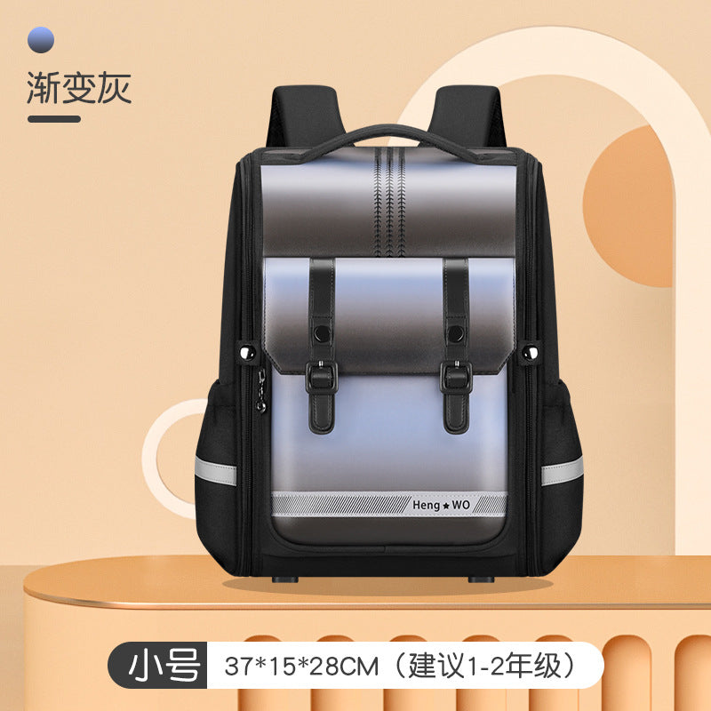 Elementary school backpack for boys and girls, large capacity, pressure-reducing, spine-protecting all-in-one backpack for grade 3