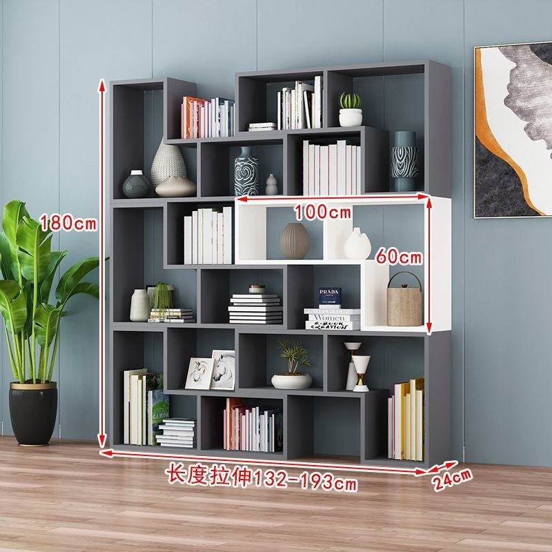 Free shipping casual combination bookshelf bookcase creative corner bedroom floor-standing simple storage rack partition display rack entrance