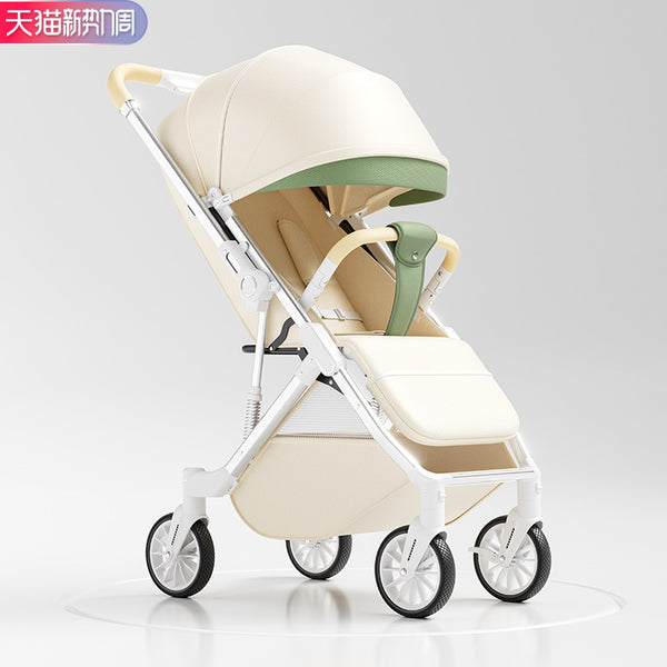 Baby stroller High landscape can sit and lie down Two-way shock absorber Foldable Portable newborn baby stroller Stroller
