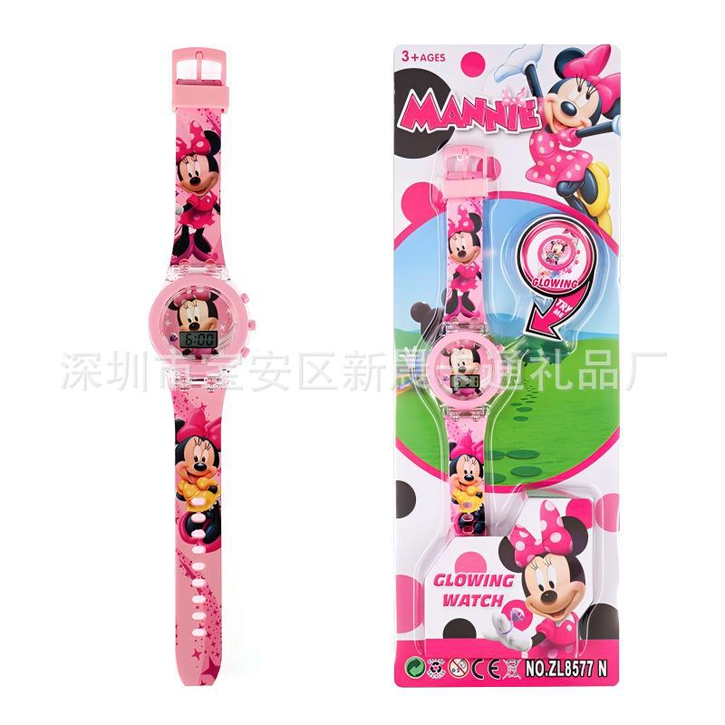 Wholesale children's luminous glow-in-the-dark cute cartoon electronic quartz watches - perfect for elementary school students and kindergarten toys