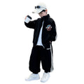 Boys'  spring collection: stylish two-piece outfit - kids' spring/autumn biker jacket & sportswear set (korean style)
