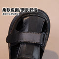 Boys' sandals spring/autumn single shoes  new children's leather shoes baby girls' closed-toe soft sole non-slip athletic beach shoes