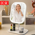 Led makeup mirror - portable desktop vanity mirror with light for students, dorms, and travel - compact and portable