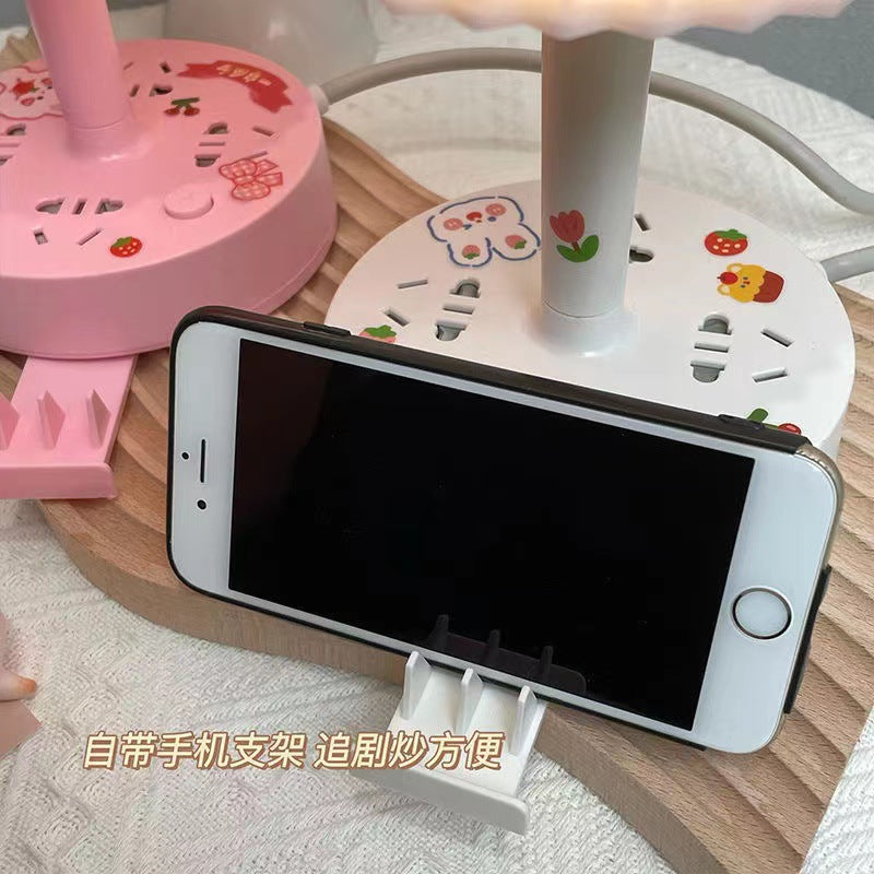 Multifunctional desk lamp socket led reading usb eye protection lamp student dormitory desk lamp bedroom bedside power strip