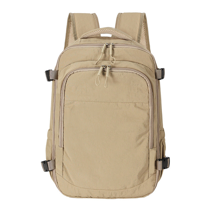 Outdoor leisure travel backpack for men and women, large capacity, lightweight and versatile laptop bag, multi-functional college student schoolbag
