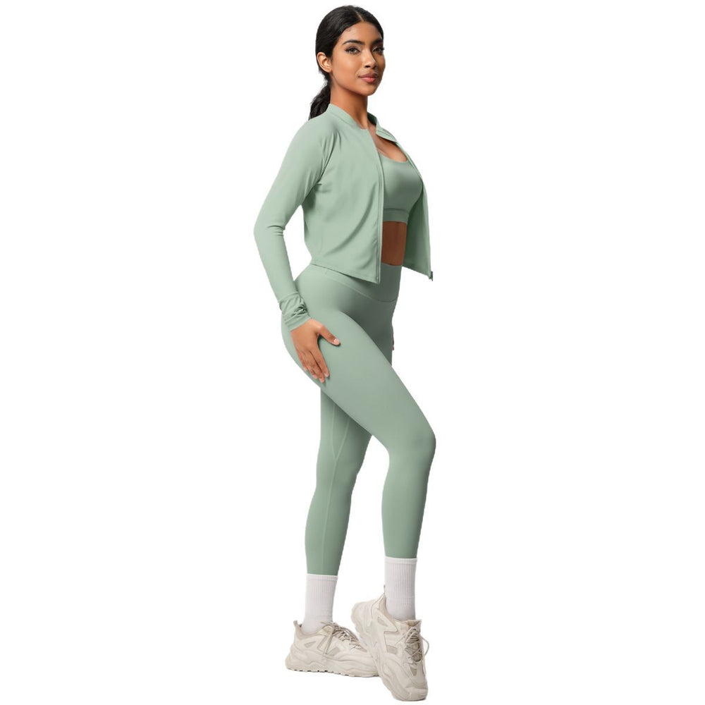 new cloud-like outdoor casual fitness activewear set - quick-dry compression running training yoga suit (3-piece)