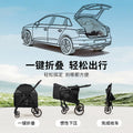 2026 new arrival: factory direct wholesale of medium to large lightweight pet strollers - outdoor foldable cat carriers and dog pushchairs
