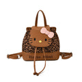 Cute cartoon mini backpack for women, new kitty cat backpack, stylish and versatile student bag, sweet commuter bag