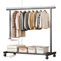 Simple coat rack, movable clothes drying rack, floor-standing indoor room, multi-functional clothes rack, accessible luxuryfor home bedroom