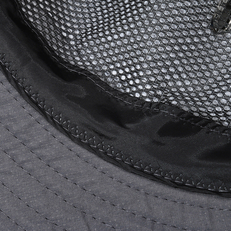 Men's bucket hat fishing outdoor visor wild camping basin hat construction site sun protection hat large brim hat