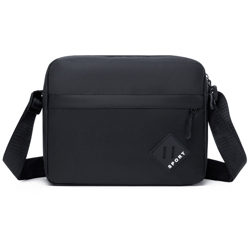 New lightweight Oxford cloth messenger bag men's fashion simple shoulder bag business commuter horizontal and vertical casual men's bag