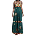 cross-border e-commerce european and american women's clothing: new summer collection - ethnic print casual camisole maxi dress