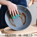 new arrival marble pattern pan for homekorean style frying pan multi-function non-stick boiler stove neutral wholesale