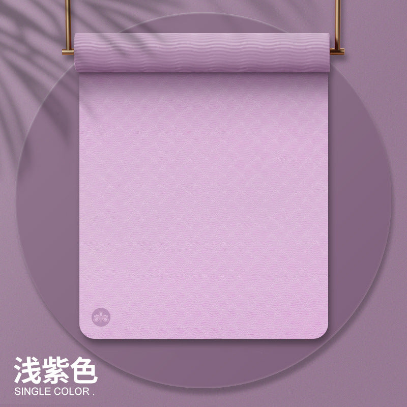 Yoga mat tpe thickened indoor sports fitness mat manufacturer wholesale non-slip sound insulation shock absorption skipping rope yogamat