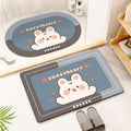Bathroom floor mat, quick-drying, non-slip bath mat, dirt-resistant, washroom foot mat, bathroom absorbent mat, entryway doormat