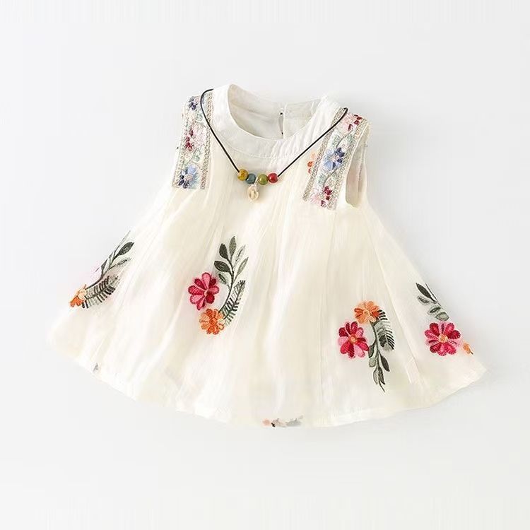 Baby dress summer  new arrival style baby girl vest dress toddler summer skirt outing climbing suit