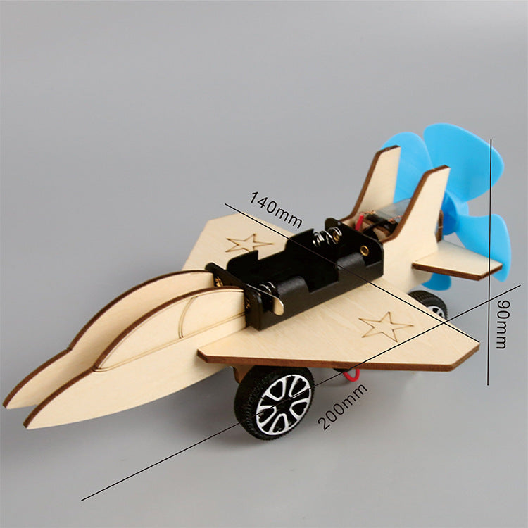 Science and technology small production DIY fighter primary school invention science experimental materials stem education puzzle science and education model