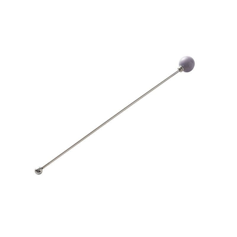 304 stainless steel tea & coffee stirring rods - multi-colored dessert picks - high-value ceramic handle milk frothing sticks - wholesale