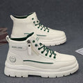 Boots for men 2025winternew arrival high-top casual white sneakers leather thick soleworkwear boots for men
